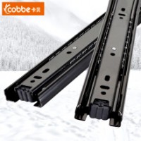 卡貝 cobbe 抽屜軌道三節電腦桌滑軌鍵盤托架靜音滑道滑槽導軌CT-DG203-12