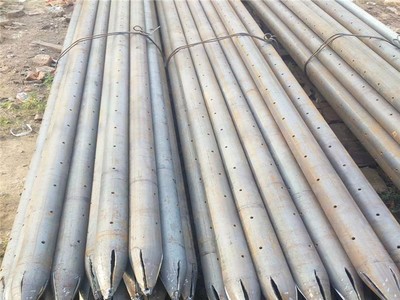 廠家現貨供注漿管48*4隧道導管 打孔注漿管加工定尺