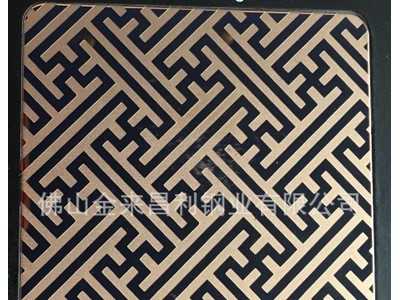 佛山銷售定制不銹鋼黑鈦黃鈦金玫瑰金古銅蝕刻等彩色板