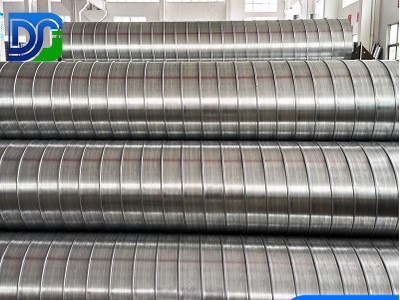 批發圓形不銹鋼螺旋風管 加工鐵皮通風管道排煙耐高溫螺旋風管