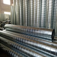 不銹鋼鍍鋅螺旋風(fēng)管 白鐵皮排風(fēng)煙管不銹鋼排氣管不銹鋼焊接管
