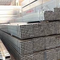 佛山樂從直銷方管Q235B熱鍍鋅方矩鋼管 大棚管架子鍍鋅管現貨批發