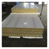 山東泰昌供應巖棉夾心彩鋼板 屋面彩鋼瓦 可帶隊施工