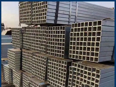 廠家代理鍍鋅方管現貨供應 Q235鍍鋅矩形管 方管 規格齊全