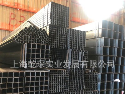 現貨供應黑件方管100*100 黑方矩管80*120裝飾設備用方管規格齊全