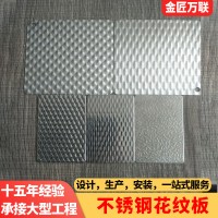 佛山304不銹鋼熱軋防滑平底花紋板 菱形樓梯壓花沖孔板定做批發(fā)