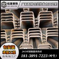 拉爾森Ⅳ型Ⅲ型鋼板樁 國標3 4號鋼板樁 河堤圍壩熱軋U型拉伸鋼柱