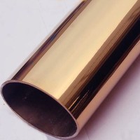 佛山廠家批發(fā)304玫瑰金不銹鋼管加工8K鏡面不銹鋼圓管定制裝飾管