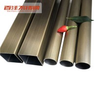 鍍銅管 不銹鋼彩色管 水鍍紅黃青古銅 顏色拉絲發黑 亞光亮面