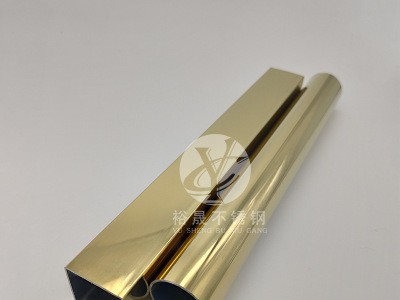 鏡面黃鈦金不銹鋼圓管香檳金拉絲玫瑰金黑鈦金裝飾圓通抗指紋加工