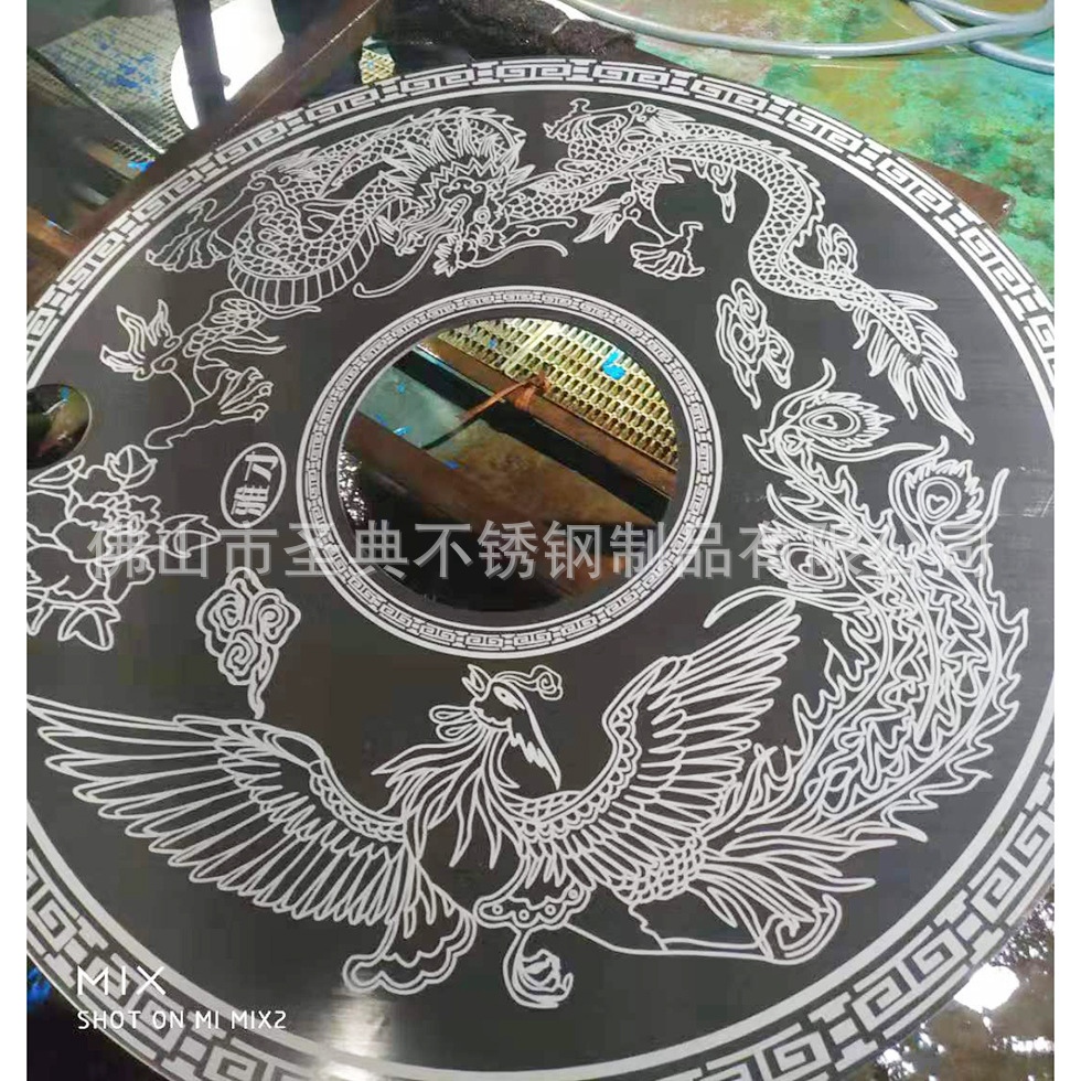 不銹鋼爐面板花紋 龍鳳圖案 電烤爐 爐面板.jpg