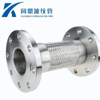 304不銹鋼耐高溫高壓波紋管固定法蘭式波紋軟管工業金屬編織軟管