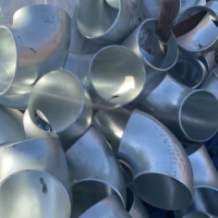 Q235B熱鍍鋅無縫管件 耐腐性彎頭90° 現貨供應