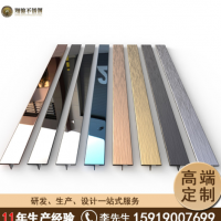 彩色不銹鋼裝飾線條 T型金屬嵌條 不銹鋼包邊條定制 背景墻裝飾條