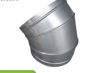 供應螺旋風管彎頭適用于通風管排油煙管散裝物料運輸管鍍鋅彎頭