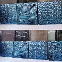 現貨不銹鋼波紋板 304鏡面 水波紋不銹鋼 不銹鋼壓花波紋板