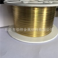 H65黃銅帶 超窄壓紋黃銅帶 耳機線專用黃銅帶0.35mm*1.5mm 黃銅片
