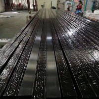 黑鈦不銹鋼304彩色裝飾管黃鈦金扶手管玫瑰金鏡面祥云管圓管方管