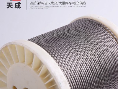 不銹鋼304 316 7x7 10mm粗軟美標鋼絲繩