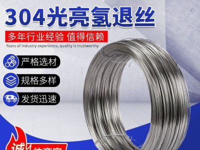 304光亮氫退絲 669不銹鋼彈簧線材 201不銹鋼絲 廠家定制