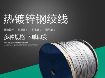 熱鍍鋅鋼絞線架空線鋼絲大棚火龍果葡萄架獼猴桃拉線防銹鋼絲繩