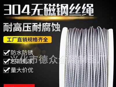 廠家批發(fā) 304 0.6mm穿珠鋼絲線 細精密飾品漁具鋼絲線鋼絲繩