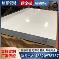 廠銷0.4鍍鋁鋅彩涂板 鍍鋅彩涂鋼板高光白彩涂鋼卷家電售貨機冷柜