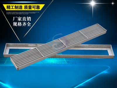 不銹鋼蓋板商場排水溝蓋板廚房地漏蓋板304不銹鋼全焊格柵蓋板架