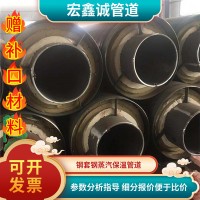 預制直埋保溫管道熱力黑夾克聚氨酯保溫管螺旋保溫鋼管發泡鍍鋅管