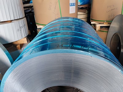 深圳現(xiàn)貨 5083鋁卷拉伸O態(tài) 0.2MM單面貼膜分條 5083-H112鋁帶材
