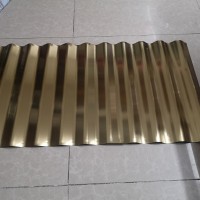 鈦金拉絲不銹鋼波浪板厚度0.6*900*2000高度