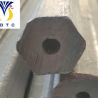 現(xiàn)貨H22六角吹氧管 B22六角中空鋼 45#中空六角鋼熱軋空心六棱鋼