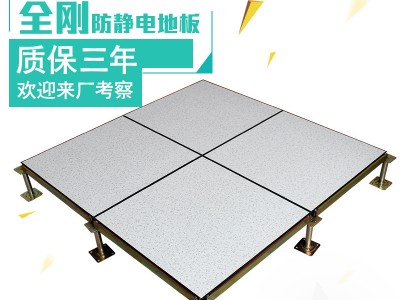 全鋼防靜電地板架空活動(dòng)地機(jī)房電腦房學(xué)校專用抗靜電地板600*600