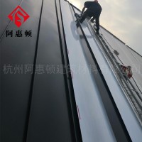 浙江杭州貨源 度假酒店32-410矮立雙鎖邊金屬屋面 0.8mm鋁鎂錳板