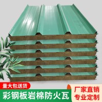 佛山廠家960型彩鋼板巖棉防火瓦活動板房彩鋼瓦屋面隔熱壓型瓦