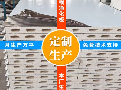 源頭廠家彩鋼夾心機(jī)制板 無(wú)塵車間凈化板 硫氧鎂凈化板可拿樣