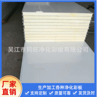 【彩鋼板】廠家定制聚氨酯彩鋼板 供應A級防火保溫彩鋼夾芯板