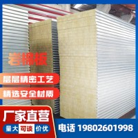 廠家定制巖棉防火夾芯板凈化板彩鋼板 瓦楞板型號齊全