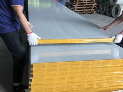 大量供應中空玻鎂彩鋼板 吊頂板 玻鎂彩鋼板 廠家批發