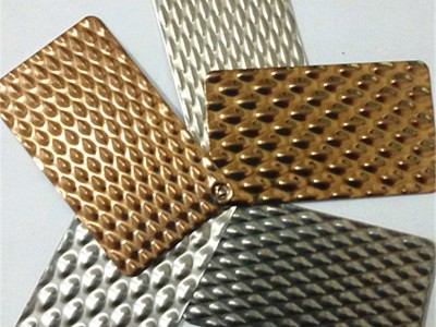 不銹鋼米粒花紋板 鏡面304不銹鋼防滑花紋板 201菱形壓花板