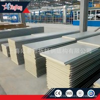 上海出口直銷資質認證齊全聚氨酯夾芯板PU彩鋼夾芯板活動板房建造