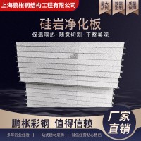 供應硅巖凈化板巖棉彩鋼板保溫隔熱板材不銹鋼硅巖夾芯板硅巖板