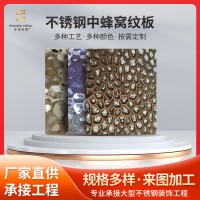 會所KTV電梯304不銹鋼中蜂窩紋板蜂窩紋壓花板幕墻金屬裝飾板