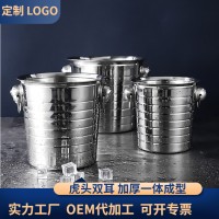源頭工廠加厚不銹鋼虎頭冰桶 KTV創意冰粒桶 酒吧香檳商用冰桶