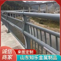 橋梁不銹鋼護欄 河道天橋鋁合金燈光欄桿 不銹鋼復合管護欄