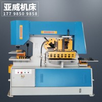 亞威液壓聯(lián)合沖剪機(jī) 剪板 倒角 槽鋼剪切 工字鋼沖孔 方鋼
