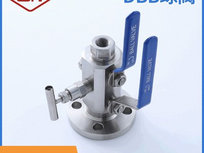 鍛鋼球閥DBB雙堵雙排放球閥DN15 雙球閥門 整體式高壓雙球閥