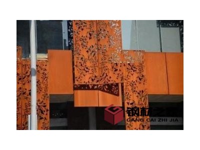 冷軋5毫米厚耐候鋼板雕刻鏤空 耐候鋼板打砂上銹固話安裝