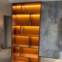 輕奢酒柜簡約不銹鋼紅酒架商用酒店KTV恒溫展示柜架酒窖