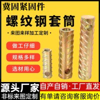 PC螺紋鋼套筒 建筑配件螺紋鋼吊裝套筒pc預(yù)埋件帶孔鋼筋連接件M16